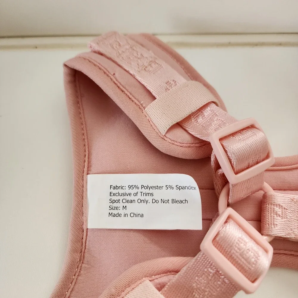 Pink Paw Charm Dog Harness Sz MD